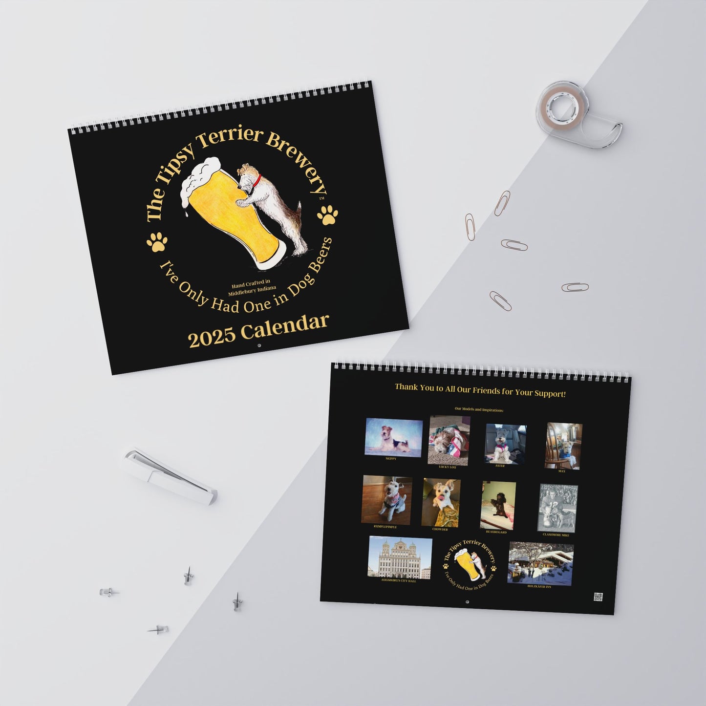 2025 Tipsy Terrier Calendar