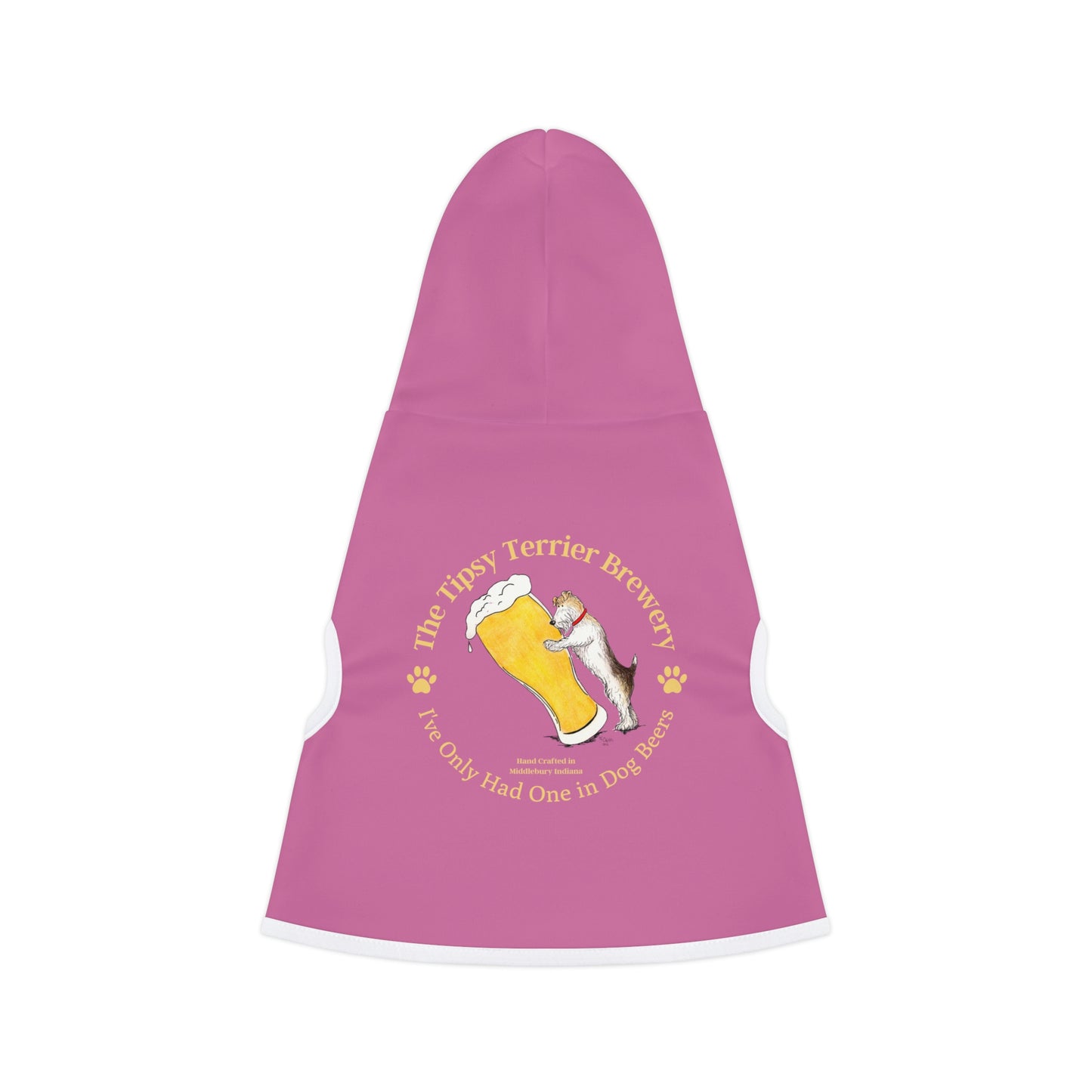 The Tipsy Terrier Logo Dog Hoodie