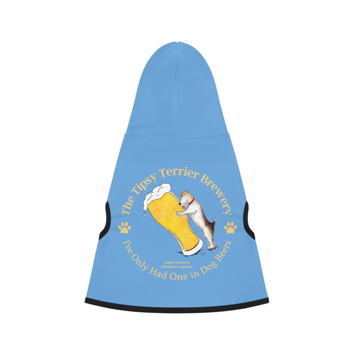 The Tipsy Terrier Logo Dog Hoodie