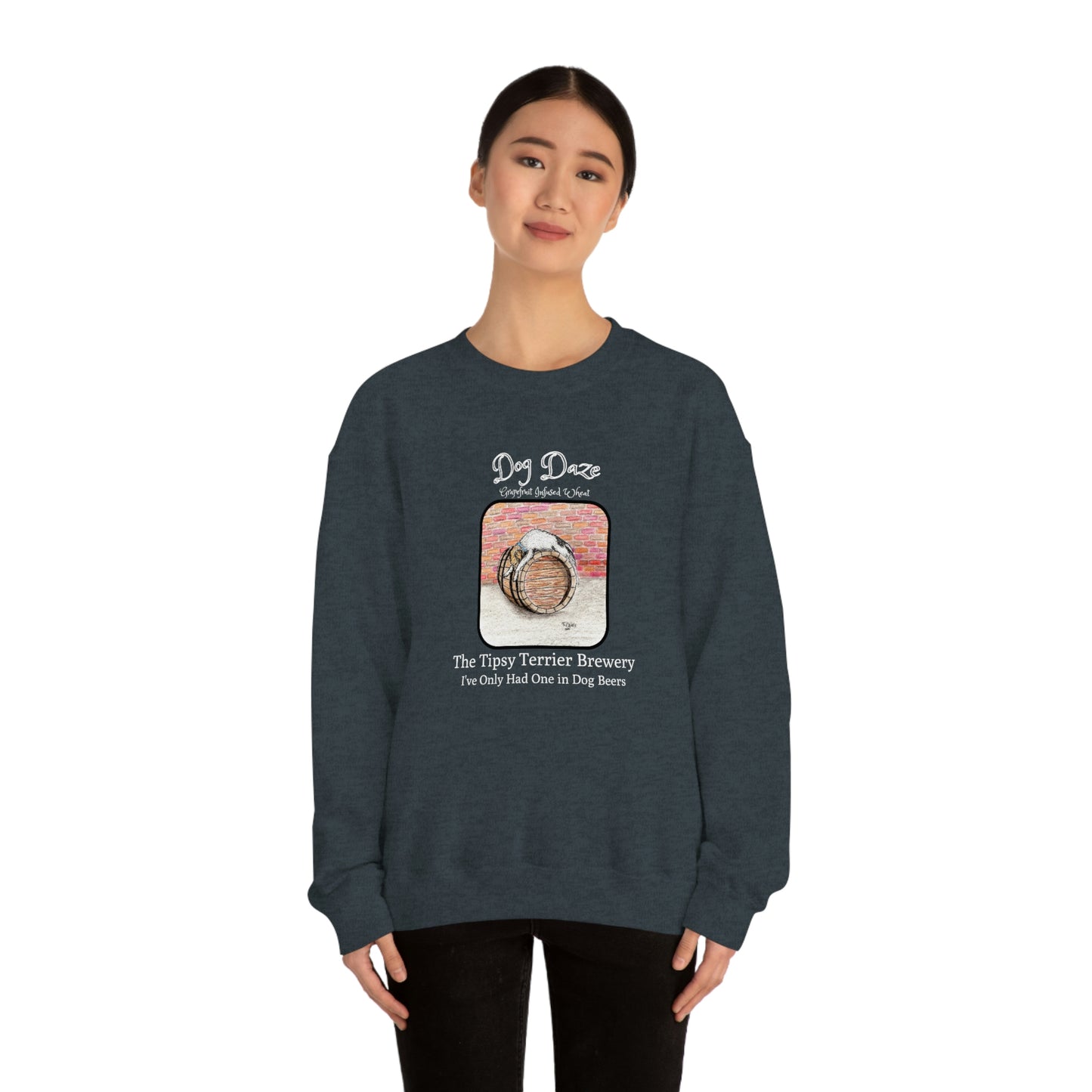 Tipsy Terrier Dog Daze Crewneck Sweatshirt