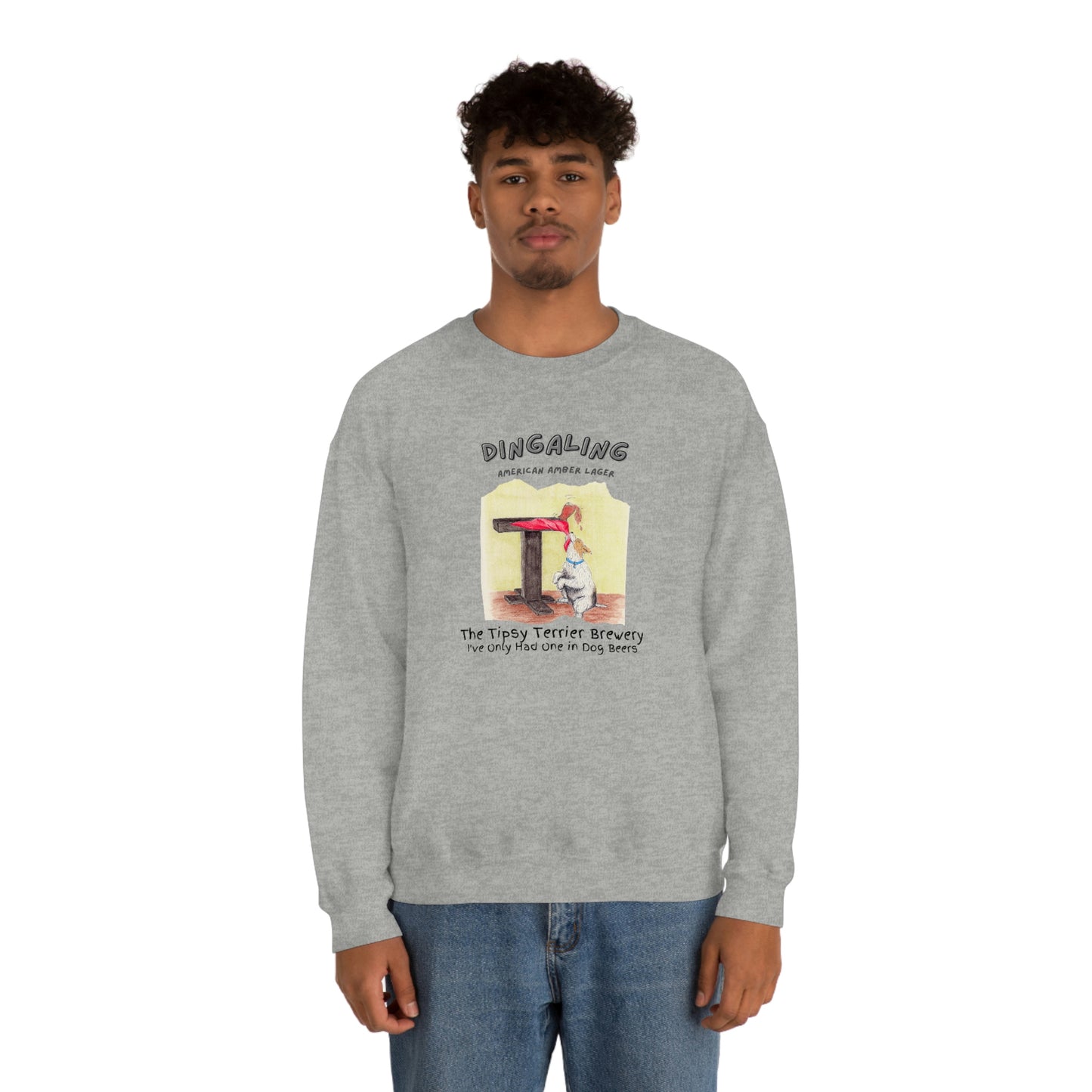 Tipsy Terrier Dingaling Crewneck Sweatshirt