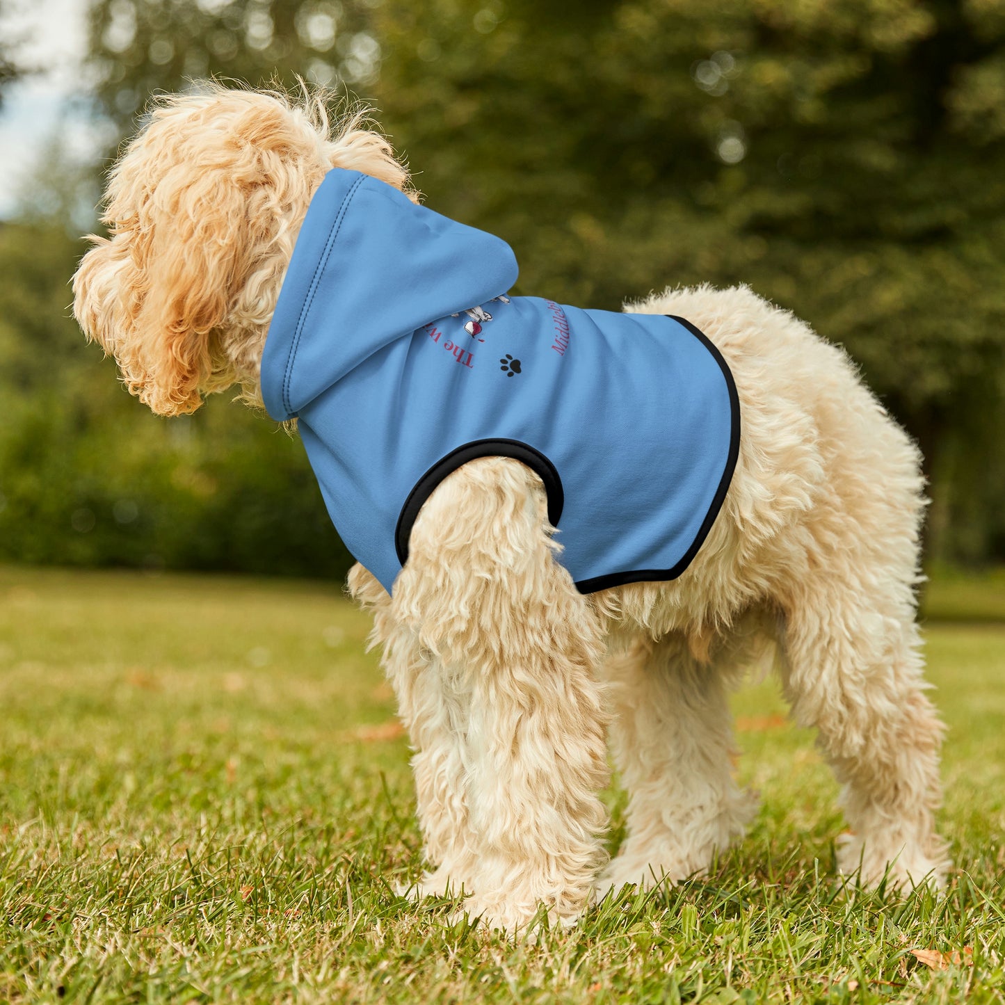 The Wiley Wire Winery Logo Dog Hoodie