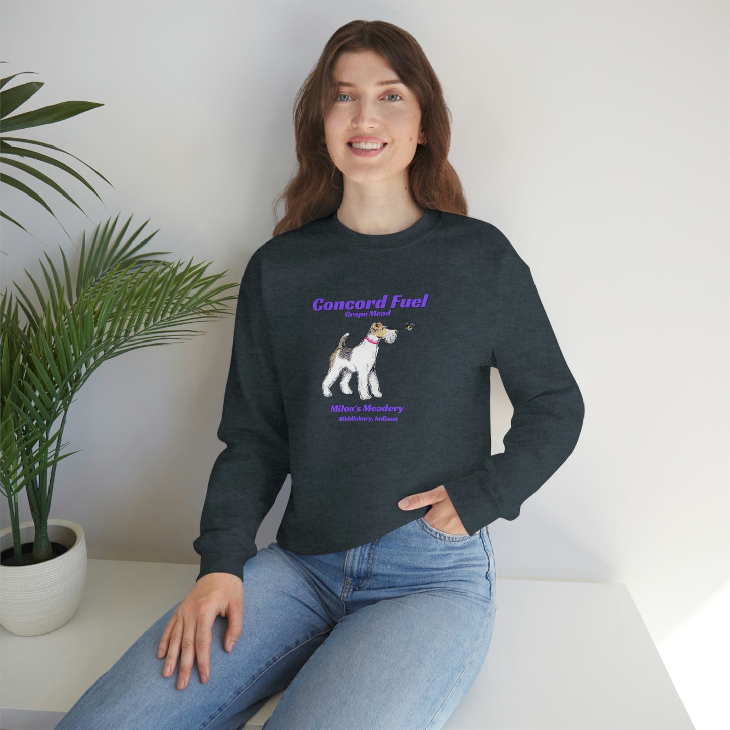 Milou's Meadery Concord Fuel Crewneck Sweatshirt