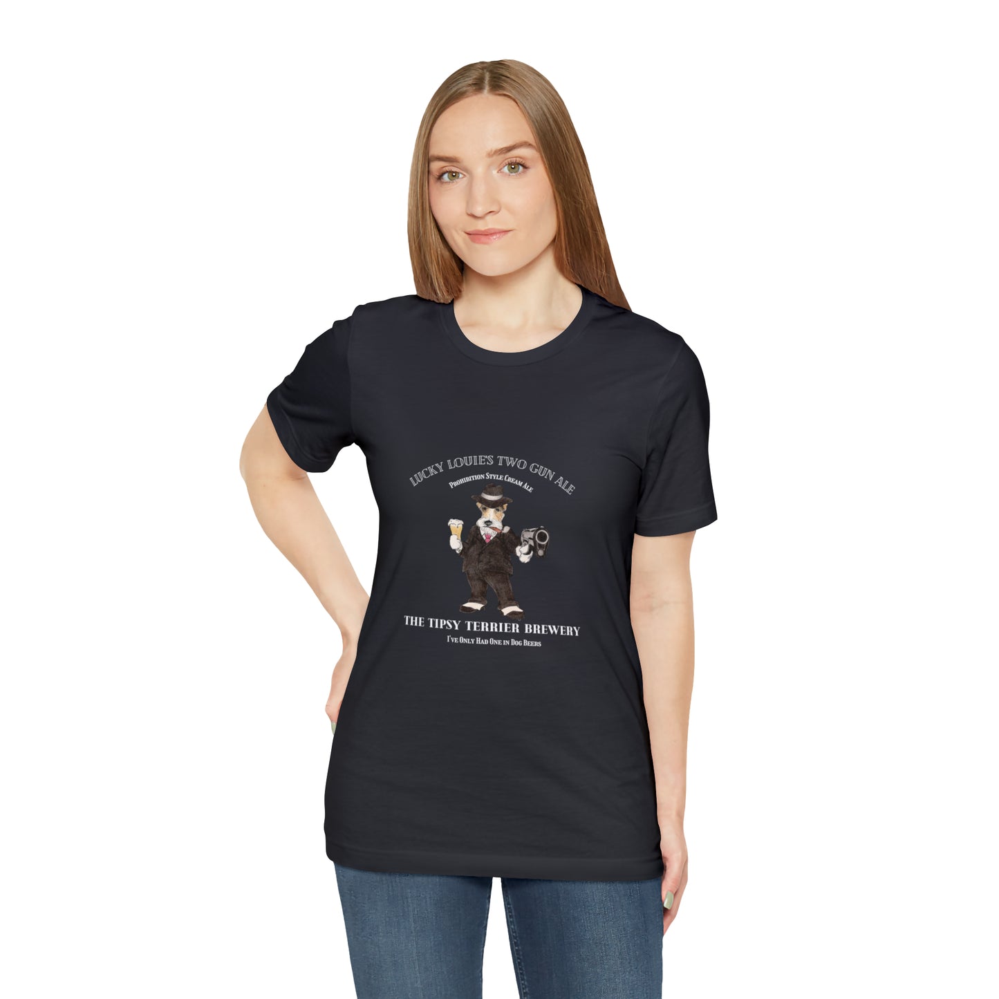 Tipsy Terrier Lucky Louie's Two Gun Ale T-Shirt