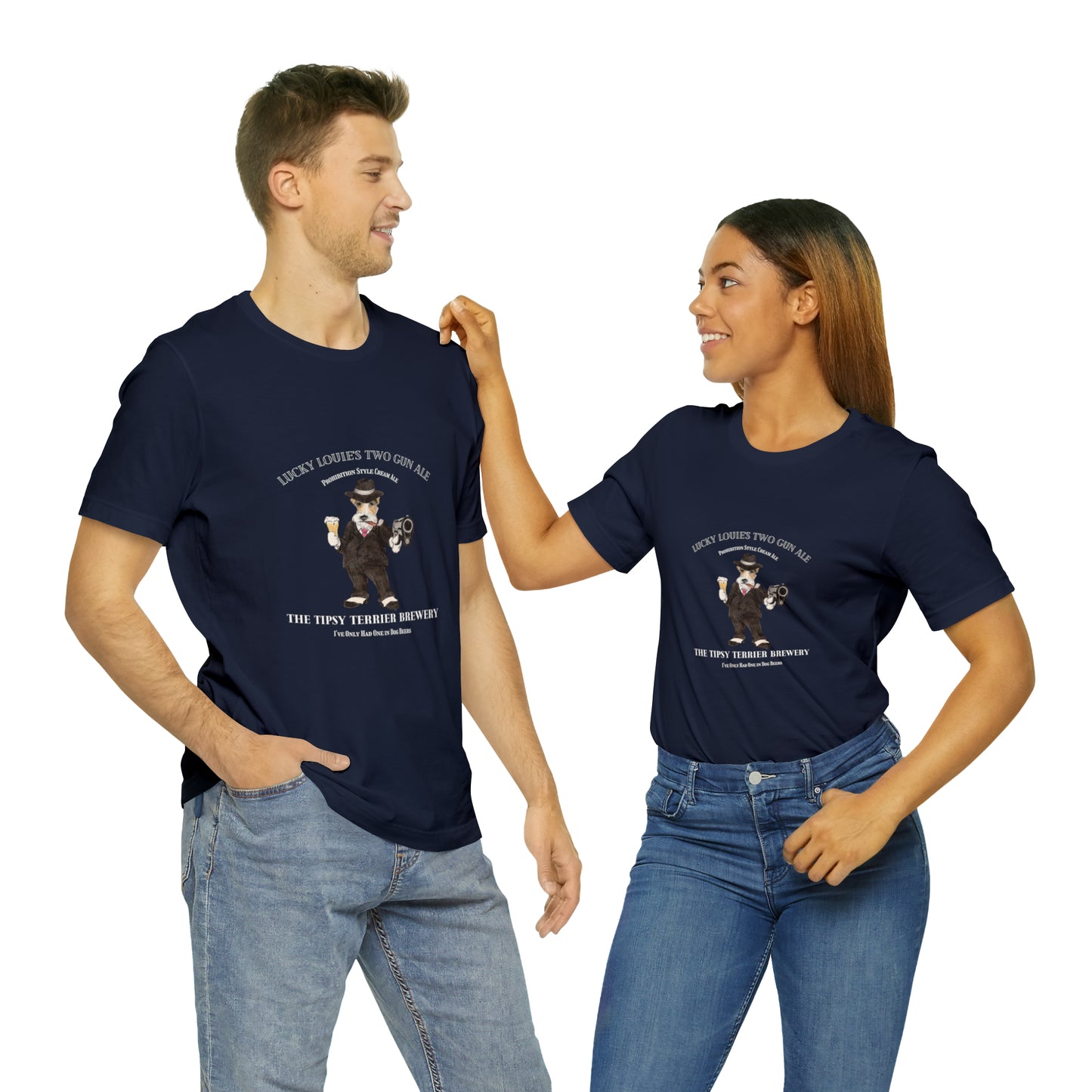 Tipsy Terrier Lucky Louie's Two Gun Ale T-Shirt