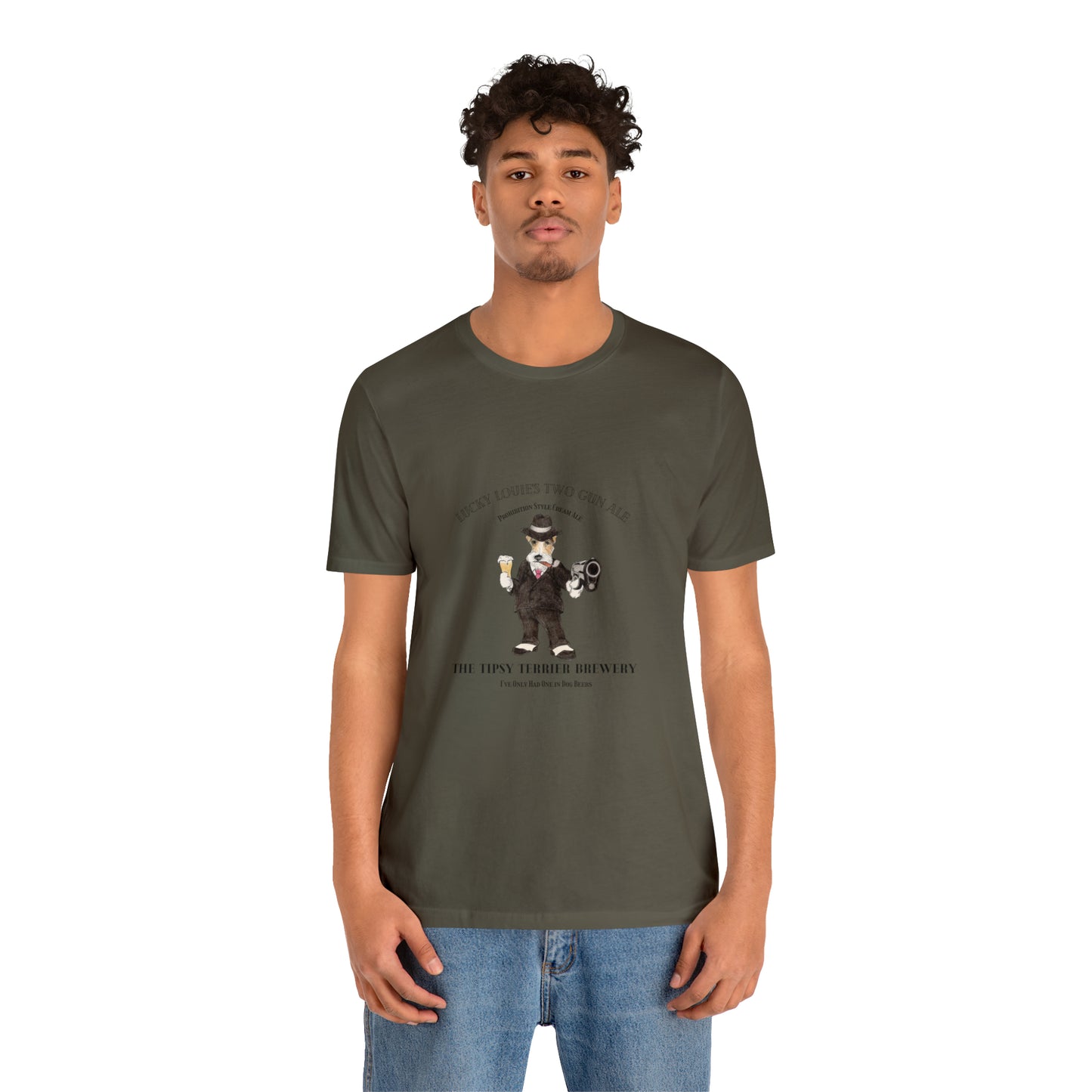 Tipsy Terrier Lucky Louie's Two Gun Ale T-Shirt