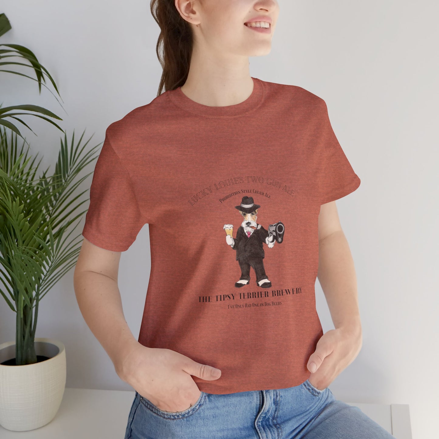 Tipsy Terrier Lucky Louie's Two Gun Ale T-Shirt