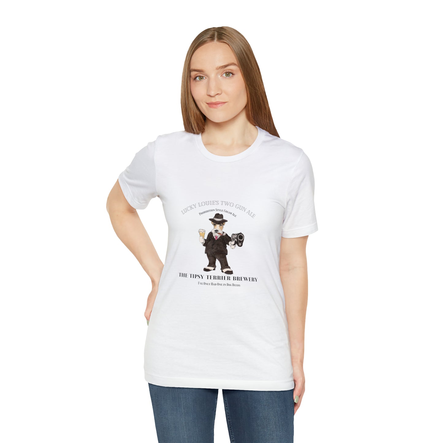 Tipsy Terrier Lucky Louie's Two Gun Ale T-Shirt