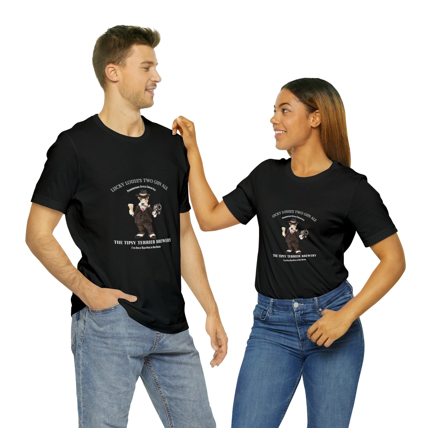 Tipsy Terrier Lucky Louie's Two Gun Ale T-Shirt