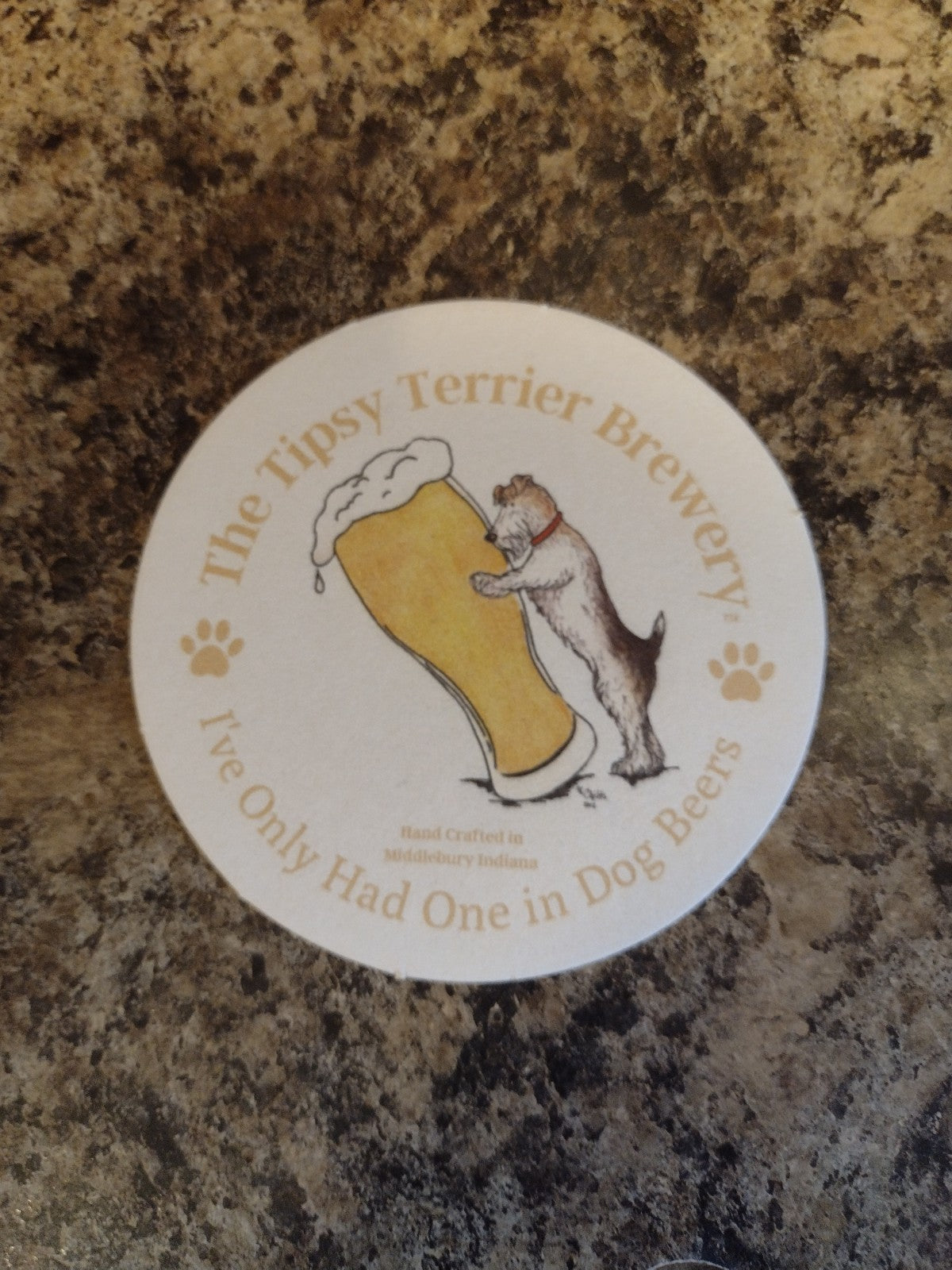 Tipsy Terrier Coaster