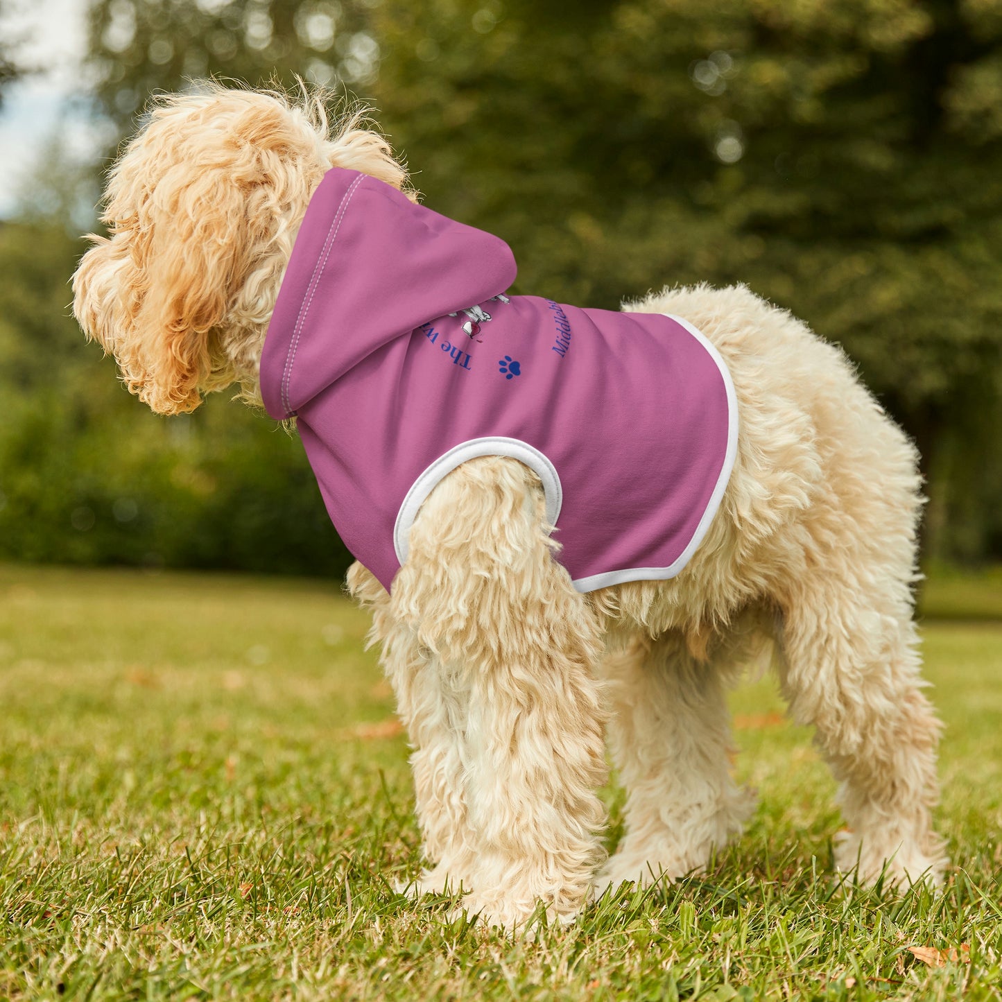 The Wiley Wire Winery Logo Dog Hoodie