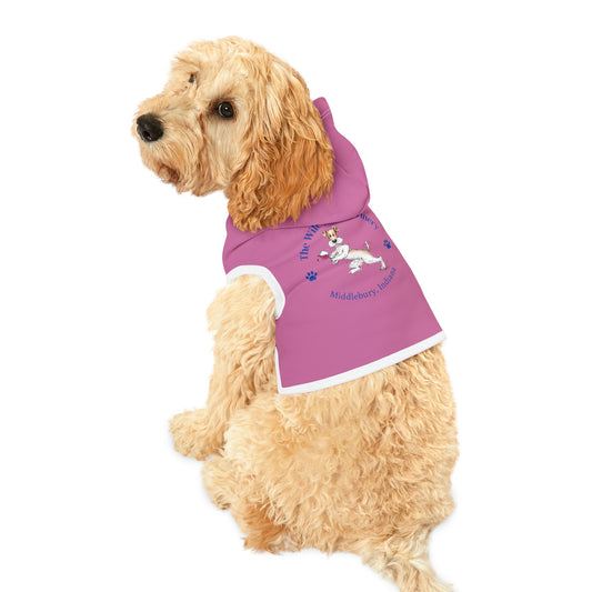 The Wiley Wire Winery Logo Dog Hoodie